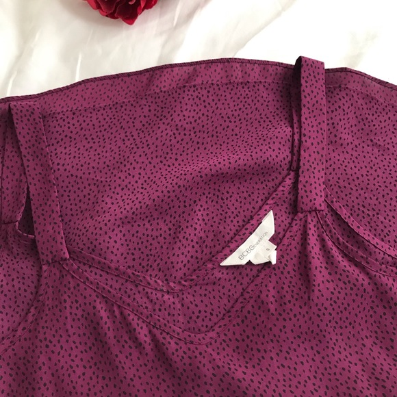✨BCBGeneration Purple Black Spotted Tank Top✨ - Picture 6 of 6